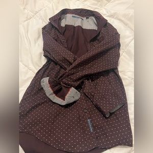 Mens purple dress shirt (size:large)